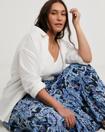 Joe Browns Alycia Cotton Crinkle Boho Maxi Skirt