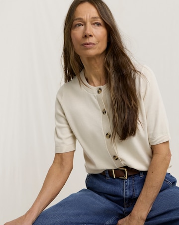 Julipa Short Sleeve Cotton Cardigan