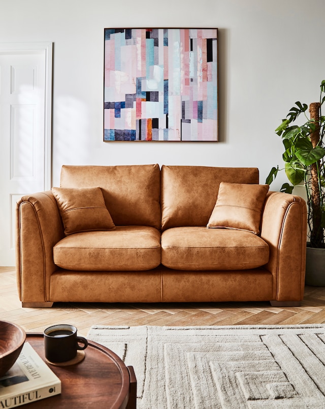 Goliath Faux Leather 2 Seater Sofa