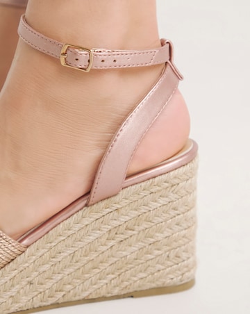 Malibu Crossover Wedge Espadrille Sandals - Extra Wide Fit (EEE)