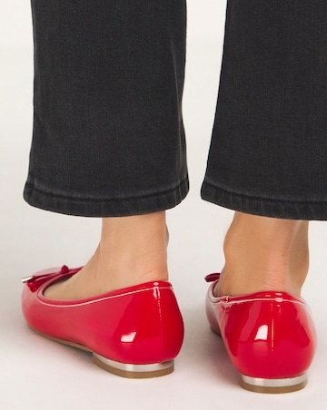 Eva Square Toe Ballerina Shoes Wide E Fit Simply Comfort