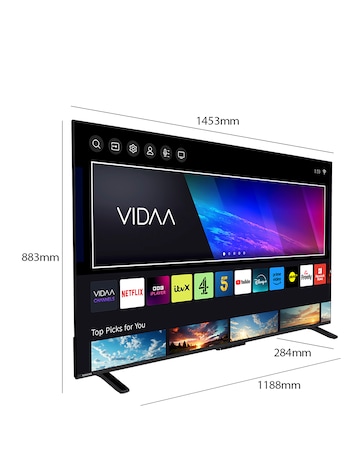 Toshiba 65UV2F53DBU 65in Smart TV 4K UHD HDR LCD Freely TV with Amazon Alexa