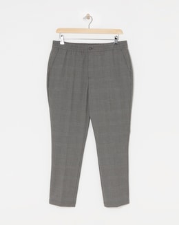 Tapered Check Smart Jogger Trouser