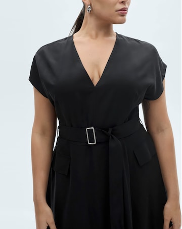 Mango Asymmetrical Dress with Belt