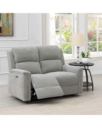 Croston Chenille Power Recliner Two Seater Sofa
