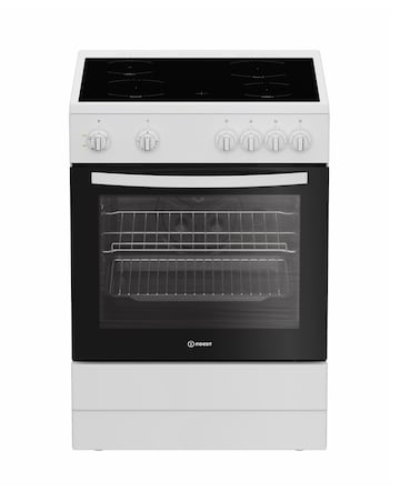 Indesit I6V3KMW/UK 60cm Electric Single Oven with Ceramic Hob - White