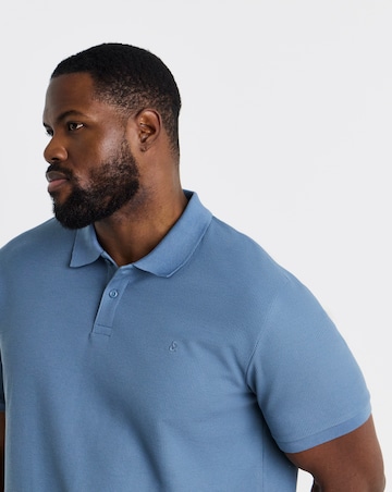 Jack & Jones Austin Waffle Polo - Blue