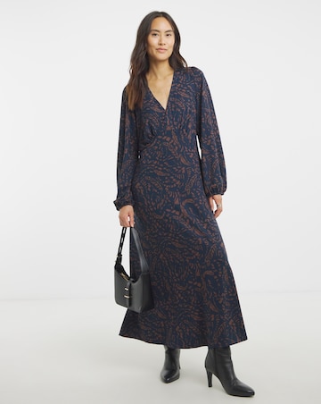 Soft Touch V Neck Tea Dress