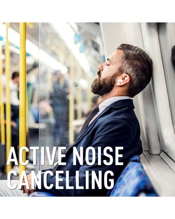 Reflex Active Black Noise Cancelling Bluetooth Earbuds