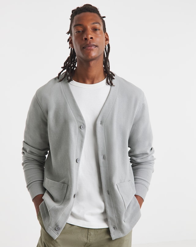 Jersey Cardigan - Grey