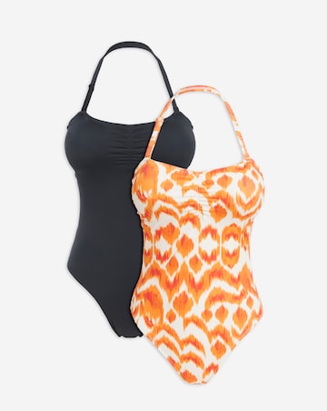 2 Pack Value Bandeau Swimsuits