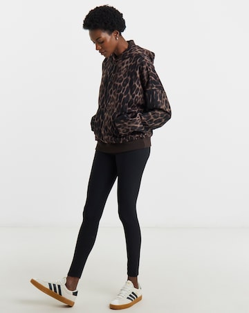 Adidas Leopard Print 3 Stripe Hoodie