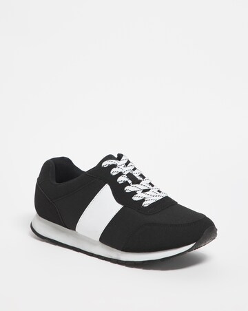 Side Stripe Suede Look Runner Wide
