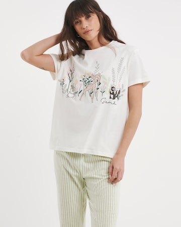 Bambi Cotton Wide Leg Pyjama Set