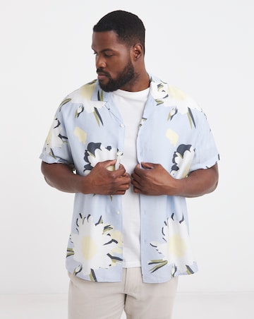 Jack & Jones Marshall Floral Print Shirt - Blue