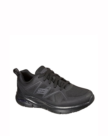 Skechers Lace-Up Athletic Trainers with Arch Fit Support - Black