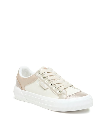Rocket Dog White Mix Cheery Lace Up Colour Block Trainer