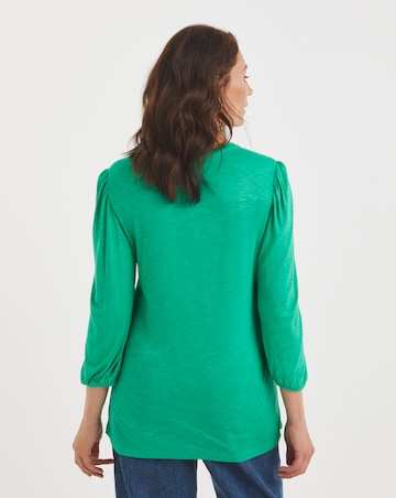 Volume Sleeve Boxy Top