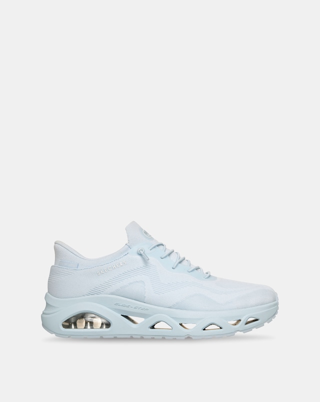 Skechers Light Blue Uno Glide-Step Air Glider Trainers - Standard Fit (D)
