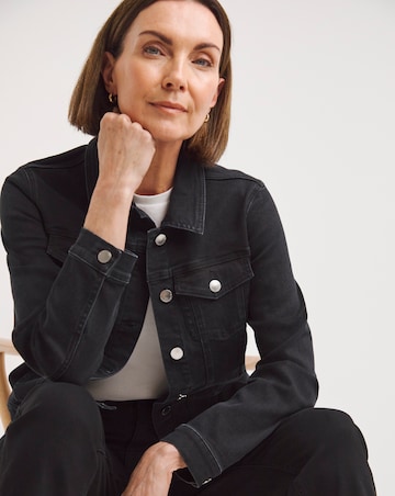 Black Western Denim Jacket