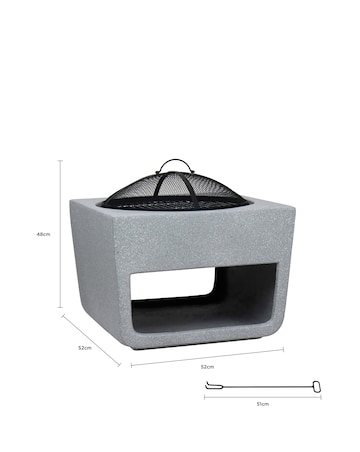 Charles Bentley Magnesium BBQ Firepit