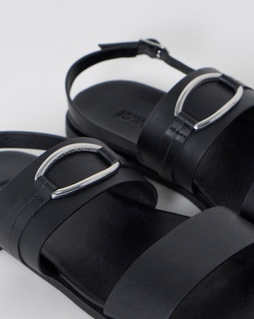 Avril Ring Detail Slingback Sandals - Extra Wide Fit (EEE)