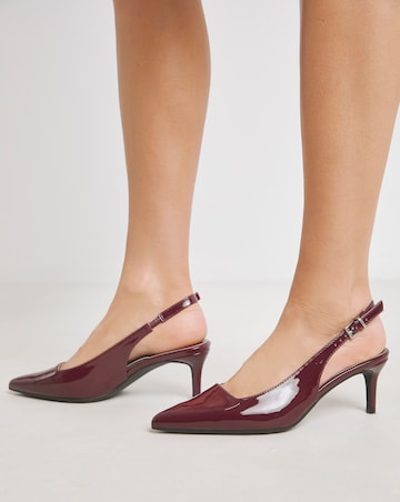 Simply Be Aspen Pointed Toe Slingback Shoes - Extra Wide Fit (EEE)