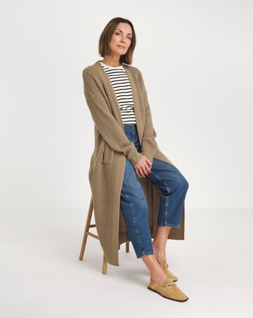 Chunky Knit Edge to Edge Cardigan