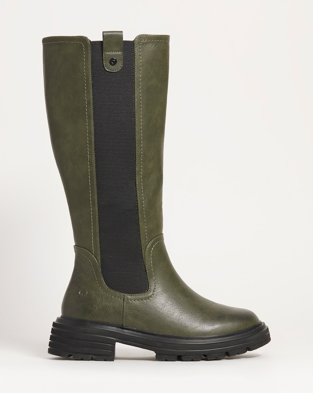 Heavenly Feet Zinnia High Leg Boot E Fit Curvy Calf