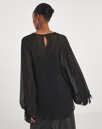 Joanna Hope Tie Sleeve Blouse