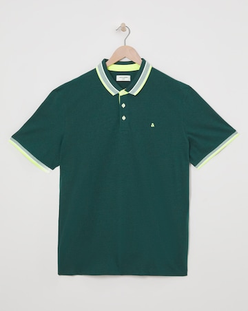 Jack & Jones Premium Paulos Tipped Polo - Teal
