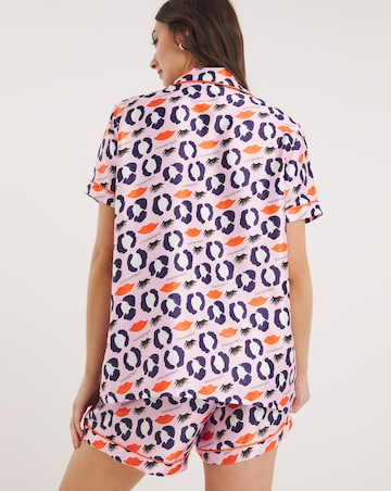 Bouffants and Broken Hearts Satin Pyjama Shortie Set