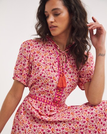 Joe Brown's Ultimate Boho Boarder Tassel Tie Dress