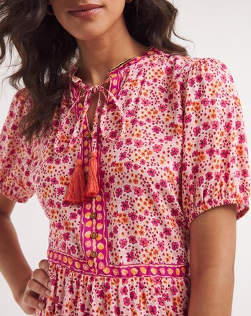 Joe Brown's Ultimate Boho Boarder Tassel Tie Dress