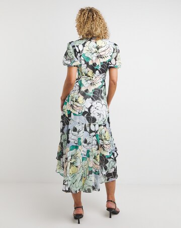 Joanna Hope Wrap Print Maxi Dress