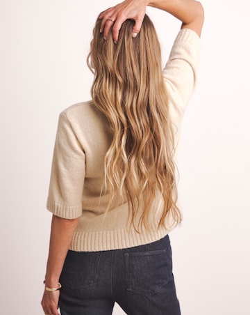 Anthology Cable Knit Short Sleeve Jumper