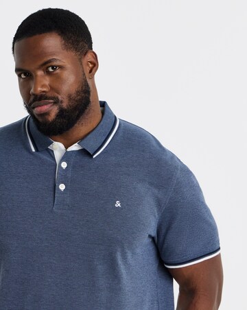 Jack & Jones Paulos Tipped Polo - Dark Blue