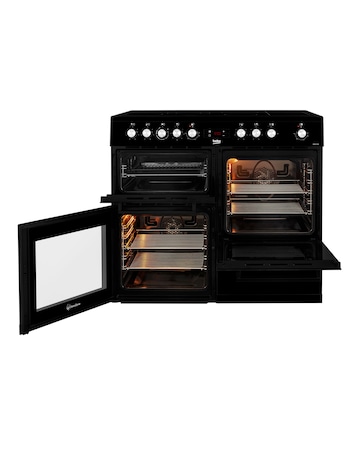 Beko KDVC100K Double Oven with Grill - Electric Range Cooker - Black