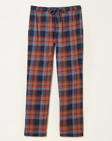 FatFace Lomond Check PJ Trouser - Blue