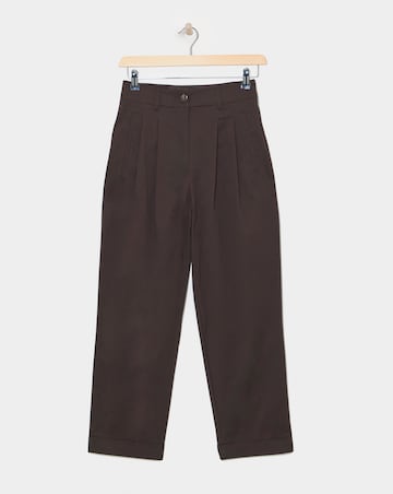 Anthology Chocolate Stretch Cotton Tapered Trouser