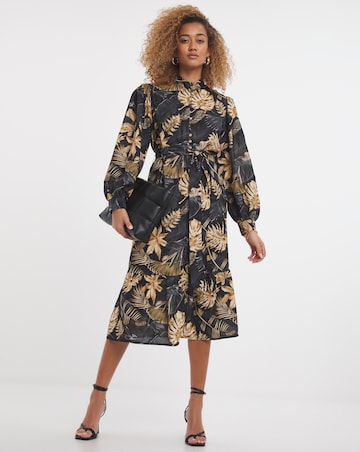 Raishma Zeta Crepe Shirt Dress