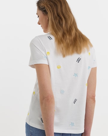 Embroidered Cotton T-Shirt