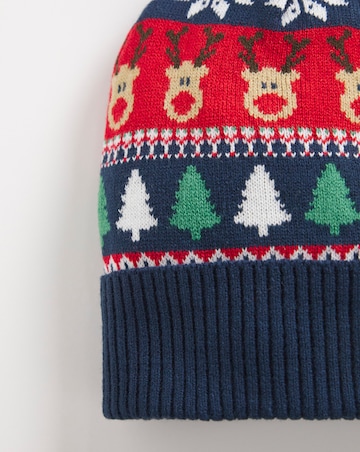 Christmas Fairisle Bobble Hat