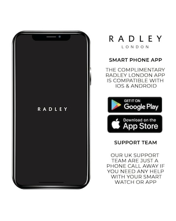 Radley Series 57 AMOLED Leather Silicone Strap Smart Watch - Ink