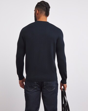 Lyle & Scott Navy Classic Cotton Merino Jumper