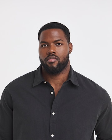 Jack & Jones Breeze Linen Blend Shirt - Black