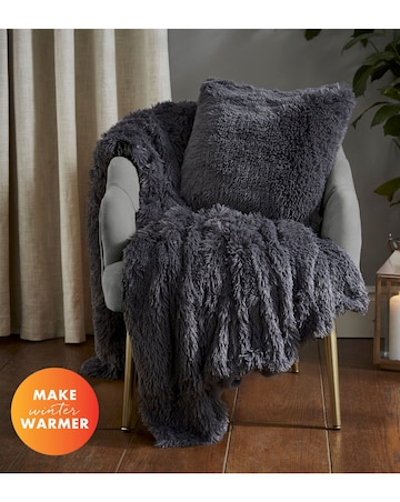 Catherine Lansfield Shaggy Fleece Throw