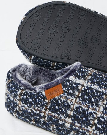 FatFace Arthur Check Mule Slippers