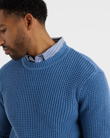 Textured Crew Neck Jumper