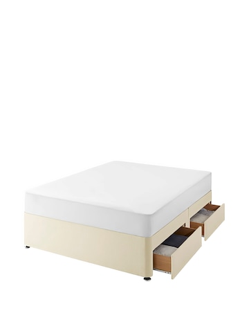 Silentnight Fabric 4 Drawer Divan Base Only